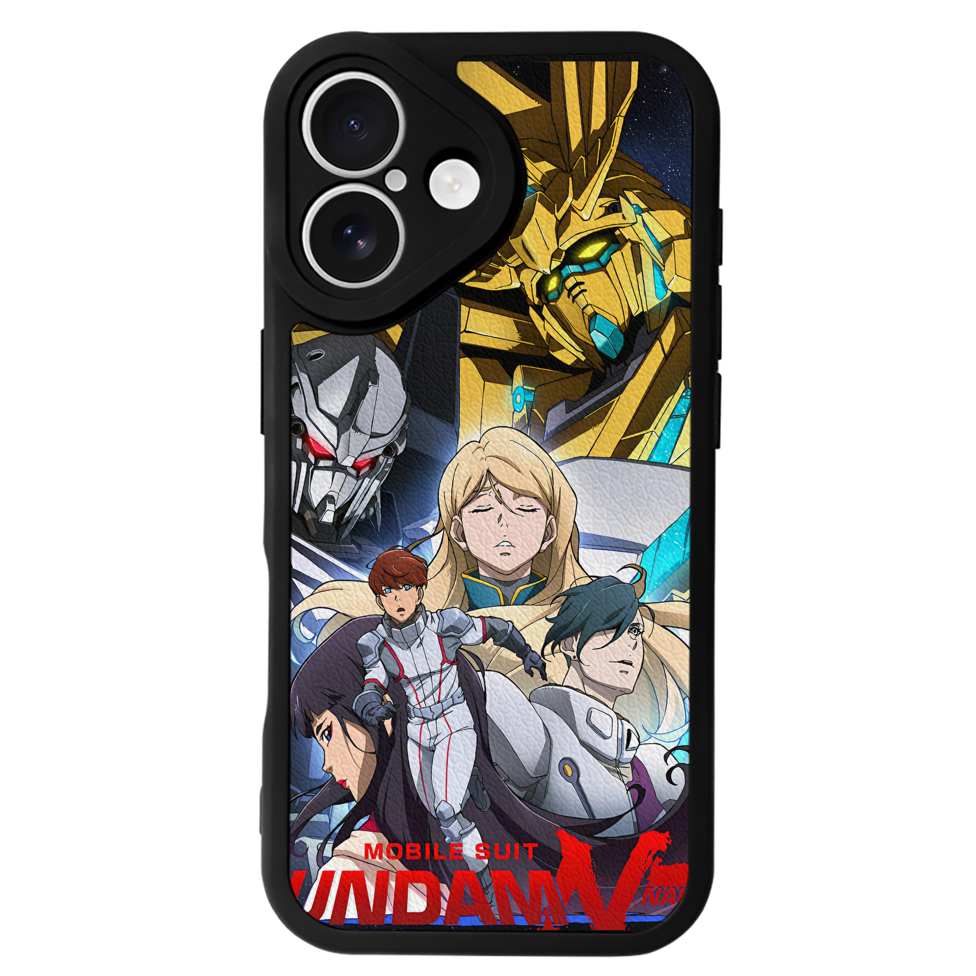 （画像用） 機動戦士ガンダム Mobile Suit Gundam 【iPhone 16シリーズ対応】シリコンスマホケース（レザー調） 材質：シリコン